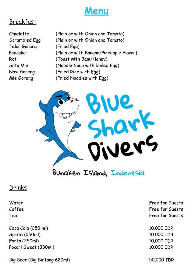 Blue Shark Divers Bunaken Exteriér fotografie